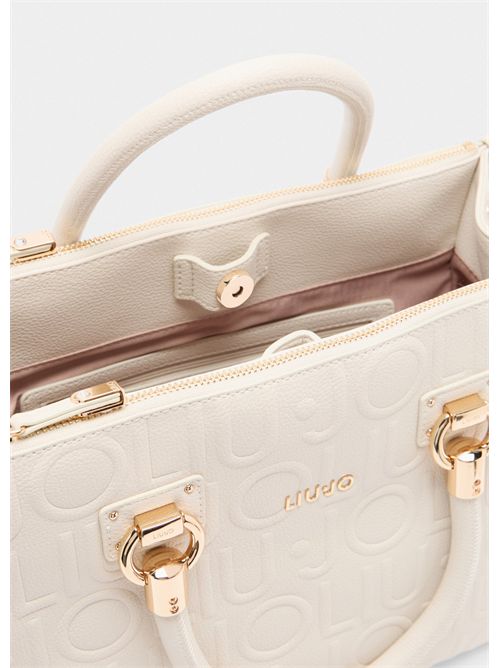 Borsa satchel media con logo LIU JO | AF5008E0538/30002